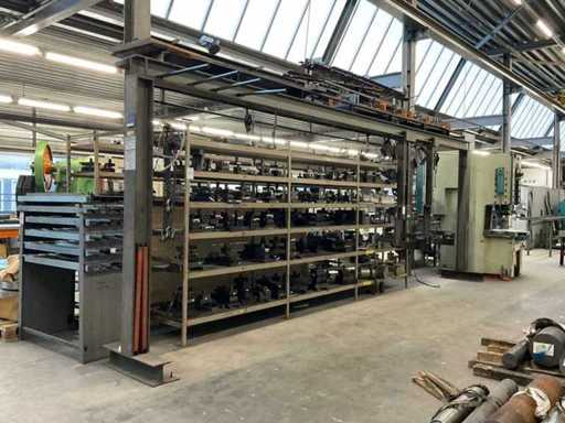 Système de convoyeur d’alimentation en matériau à longueur