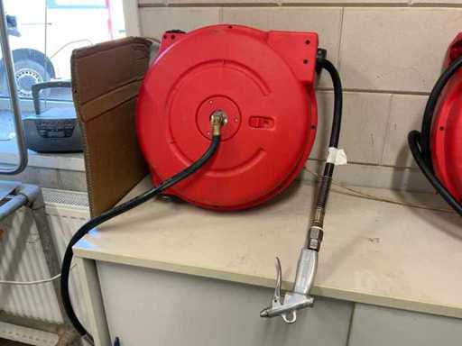 15M pneumatische Schlauchspule mit Sprühpistole
