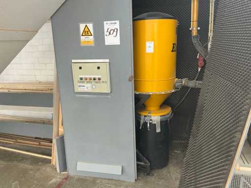 2001 Ergo Vac Turbo T6600 AK Système d’extraction par filtre