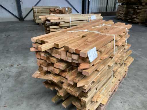 Batch of pine beams 80-180x8.5x4.5 cm