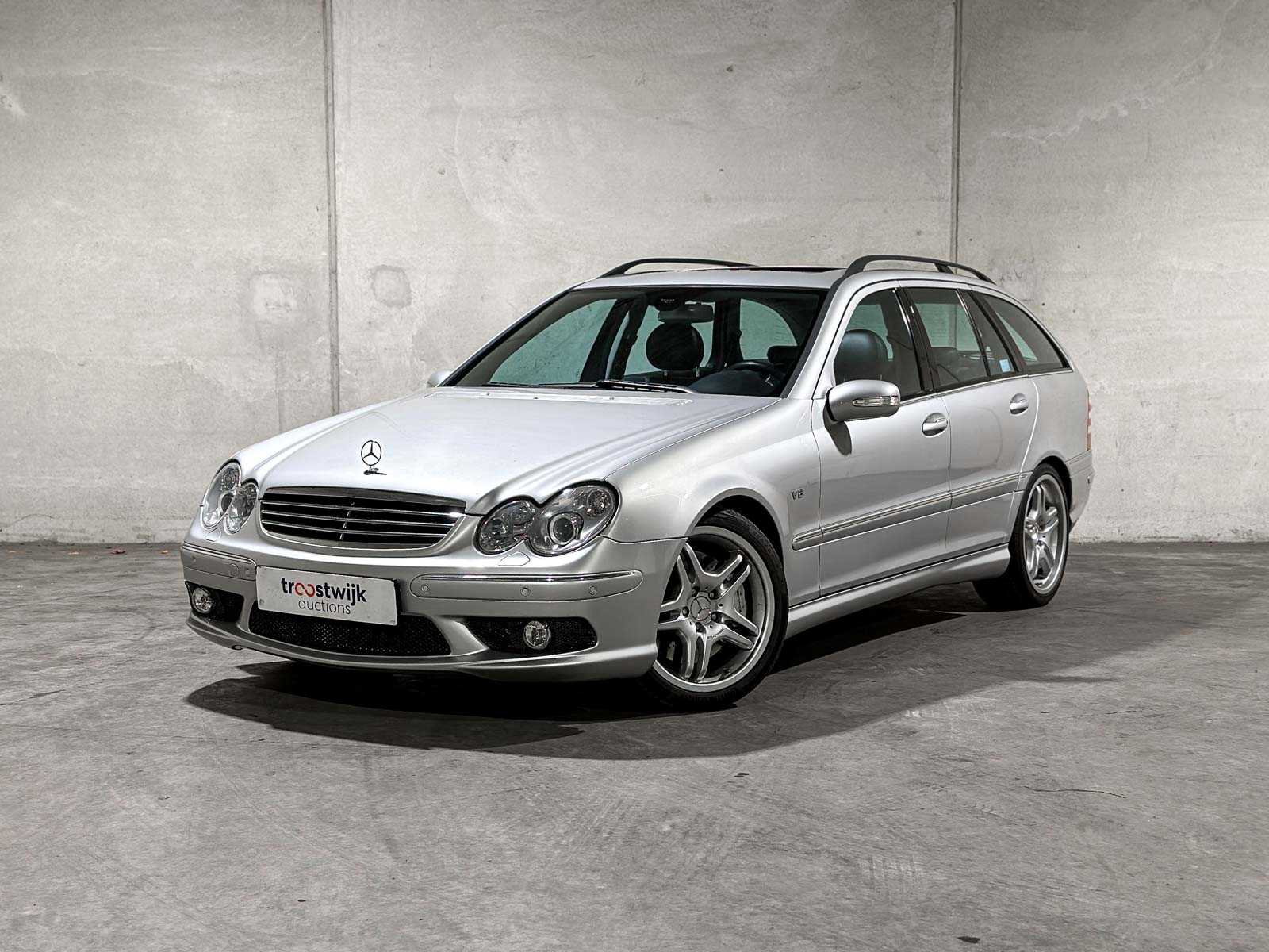 Mercedes-Benz C55 Combi AMG 5.4 V8 367pk 2005 C-klasse, JSZ-04-G Youngtimer