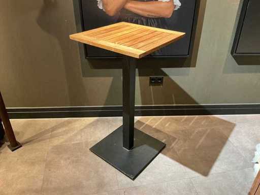 Mai - Masă de bar cu blat din tec (2x)