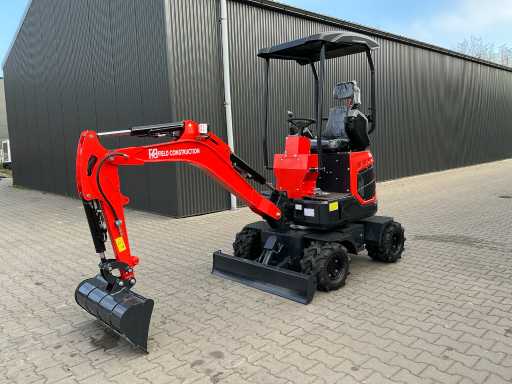 Construction sur le terrain HFT-15 Excavatrice sur pneus / Grue mobile