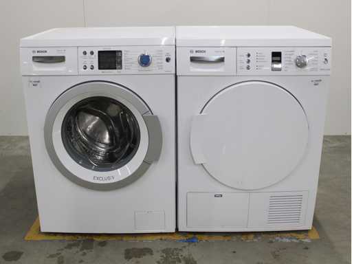 Série Bosch|6 VarioPerfect EcoSilence Drive Machine à laver exclusive & série Bosch|4 sèche-linge exclusif