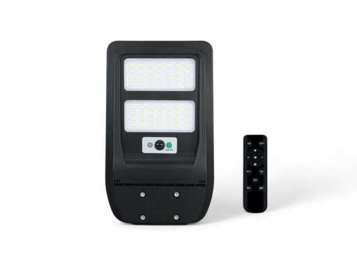 Capteur de lampadaire LED solaire 750lm et télécommande (6x)