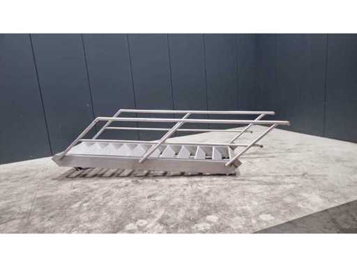 Stainless steel staircase