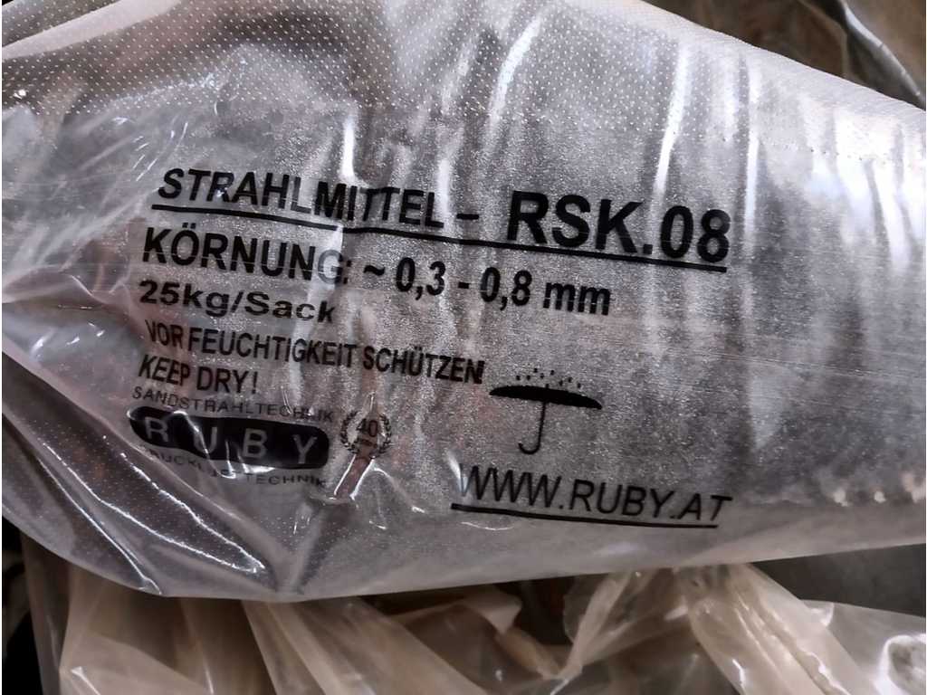 Ruby - RSK.08 - Strahlmittel - 23 Stk. je 25 Kg