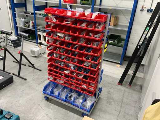 Festo QSM / QS / QSL / QST 137-Piece Mobile Assortment Parts Warehouse Trolley