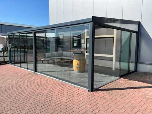 Ensemble de panneaux en verre - 102x240 transparent (4x3)