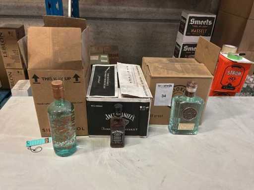Lotto di whisky e gin