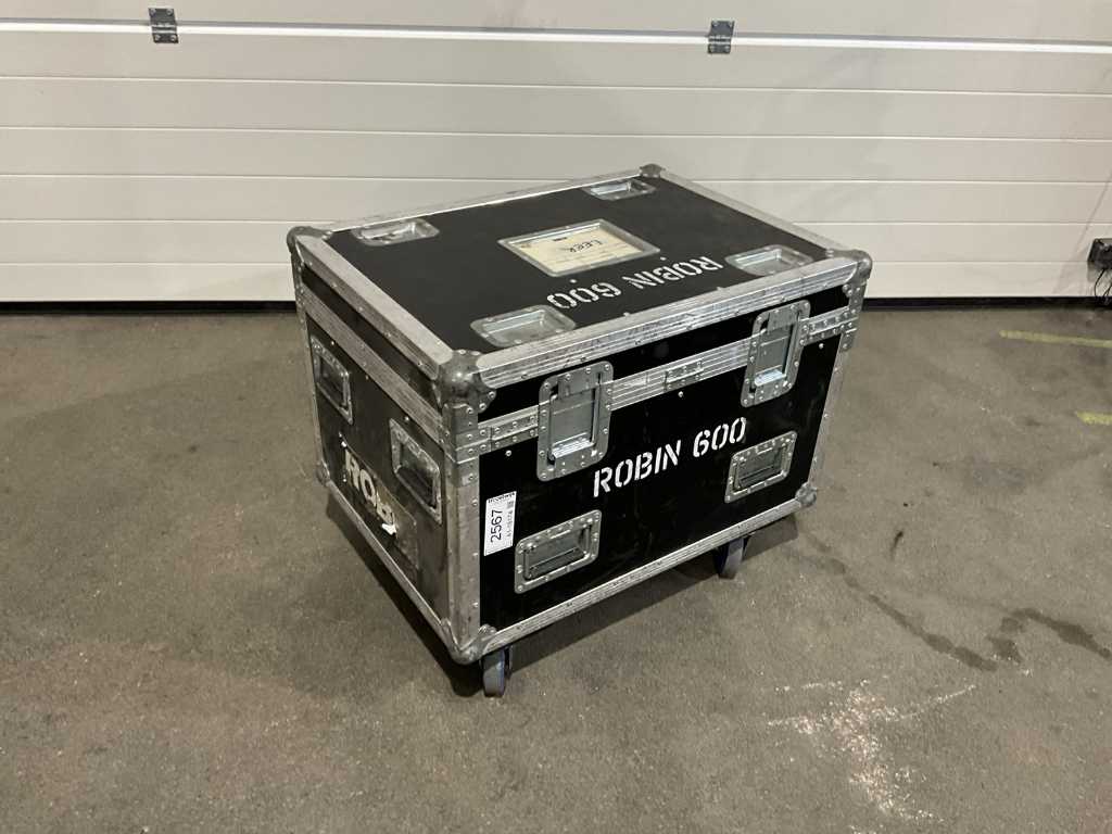 Flight case for 4 x Robe 600 with inlay 80x60cm