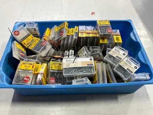 Rotadrill & Gamma Assorti diverse schroeven RVS en verzinkt (100x)