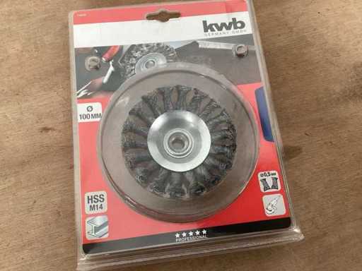 KWB szczotka stalowa 100mm, gwint M14 (19x)