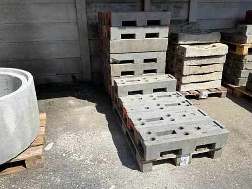 Heras Post Construction Fence Base on 2 Pallet