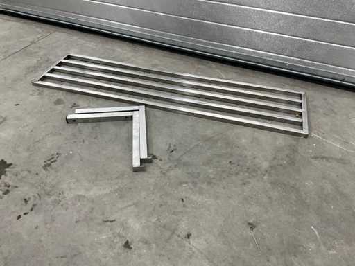 Stainless steel pan rack