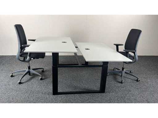 SEDUS/DRABERT - Double workbench incl 2 x Office chairs - Desk (2x)