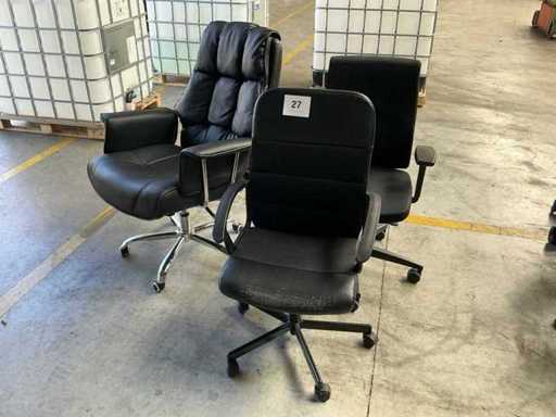 Diverses chaises de bureau (3x)