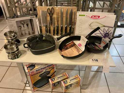 Cutlery and pans