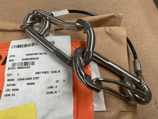 Door stop chain (4x)