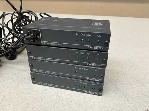 Kramer Digitools TP-580R transmitter en receiver (4x)