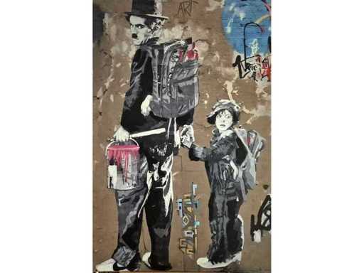 Maria Strabel - Acrylique/Techniques mixtes sur toile - 120 x 90 cm.