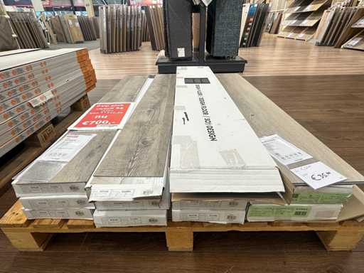 Série de restes de plancher en PVC