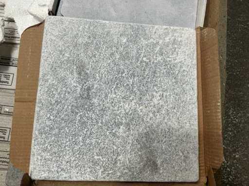 Bluestone Tumbled Batch of bluestone tiles approx 17.5 m2
