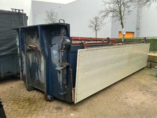 AJK 19m3 haakarm / kabel container/grondbak met milieu kleppen
