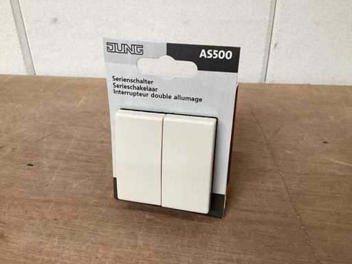 Commutatore JUNG AS500 integrato, interruttore a doppia serie (30x)
