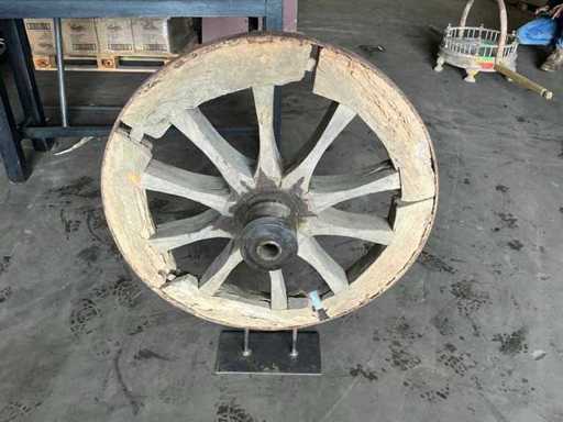 Indien Antikes Wagenrad