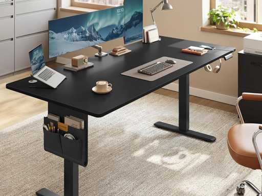 Hoogteverstelbaar elektrisch bureau, 180 x 80 cm