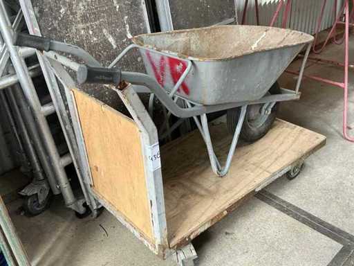 Piattaforma e carriola