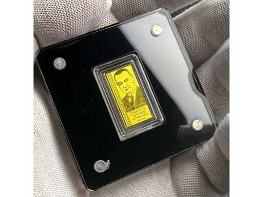 Lyndon B. Johnson Gold Bar Gold 999 USA Presidents Series Collector's Edition – Gratis EU-verzending