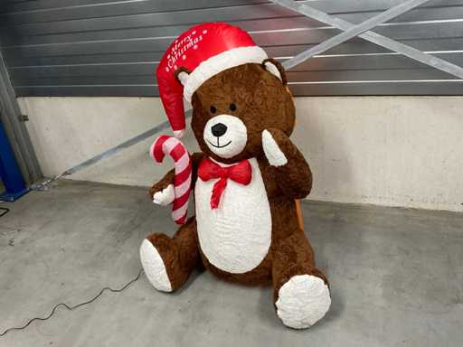 Ours gonflable de Noël