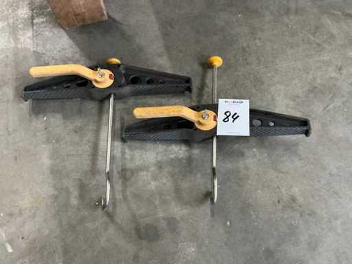 Zacisk drabinkowy z uchwytem bezpiecznym (2x)