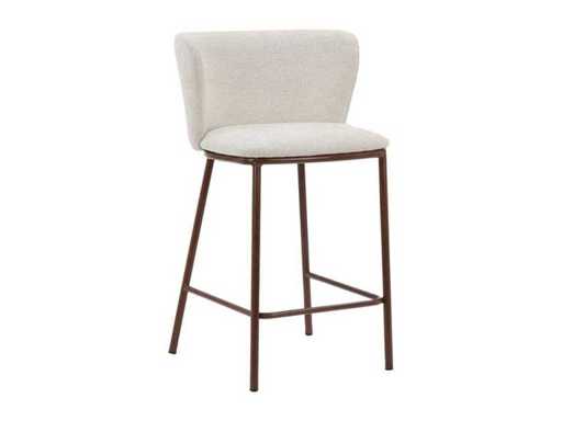 fonQ - Pebl Barkruk - Beige / Walnoot - Barkruk (6x)