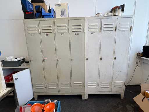 2 xMetallspind / Garderobenschrank 