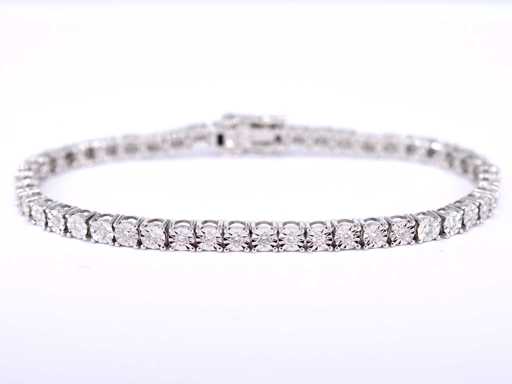 Witgouden tennisarmband met diamanten 1.20 carat