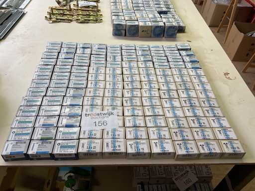 130 doosjes zelftappers; schroeven