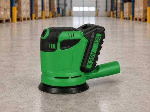Battery Random Orbital Sander – 900W – Ø125mm – Wireless – With Dust Collection Box & Sandpaper