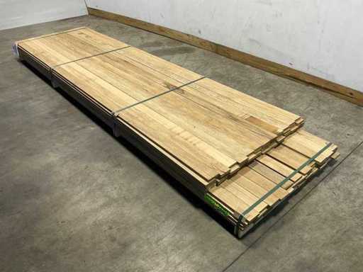 Partij Fraké planken mes- en groef verbinding 365-395x9,2x2 cm
