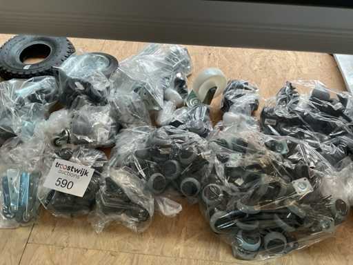 1 x partij zwenkwielen