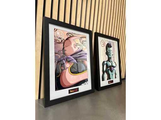 Toei Animation - Licensed Dragon Ball Z artwork prints – Majin Buu & Frieza (2x)