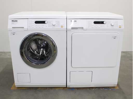 Miele W 5821 Softcare System Wasmachine & Miele T 8423 C SoftCare System Wasdroger