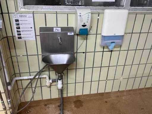 SCM wandmontiertes Edelstahlspülbecken