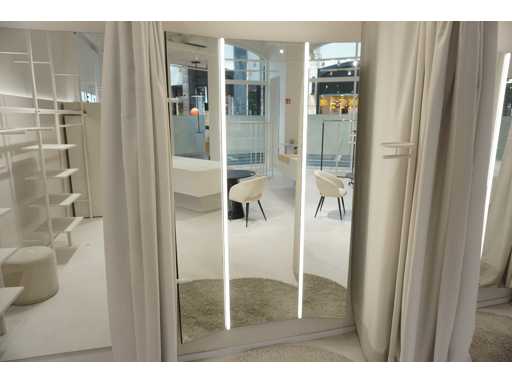 Full-length mirror with lighting