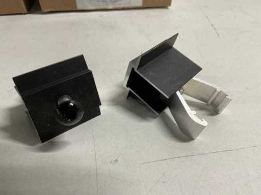 Wurth - aluminium middenklemmen voor montage zonnepanelen (80x)