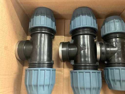 Jason 90mm x 3 x 90mm EZ T-piece PP Coupler (15x)
