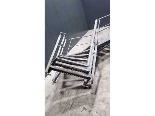 Steel staircase