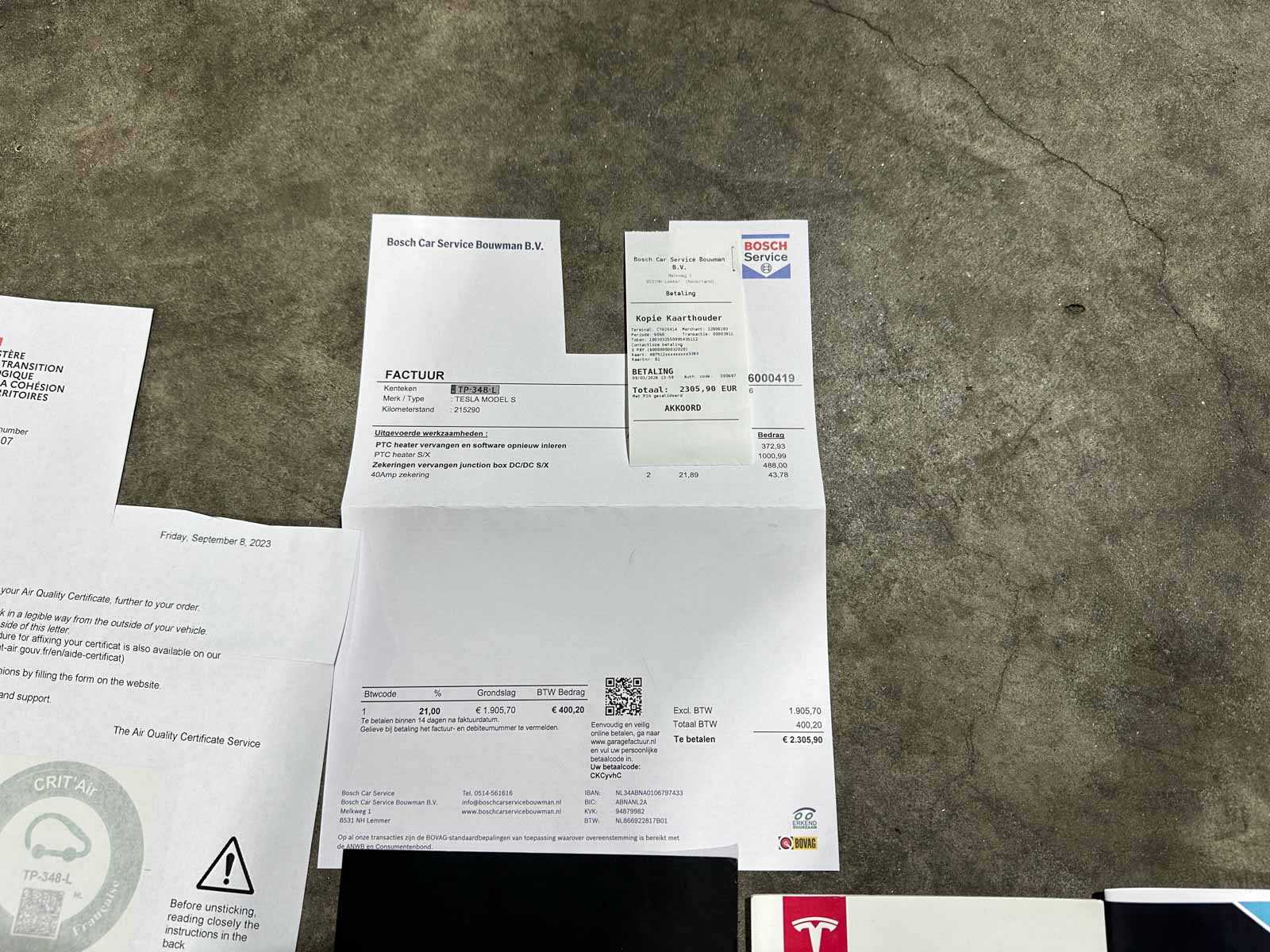 Tesla Model S 100D 417pk 2018 (Origineel-NL), TP-348-L